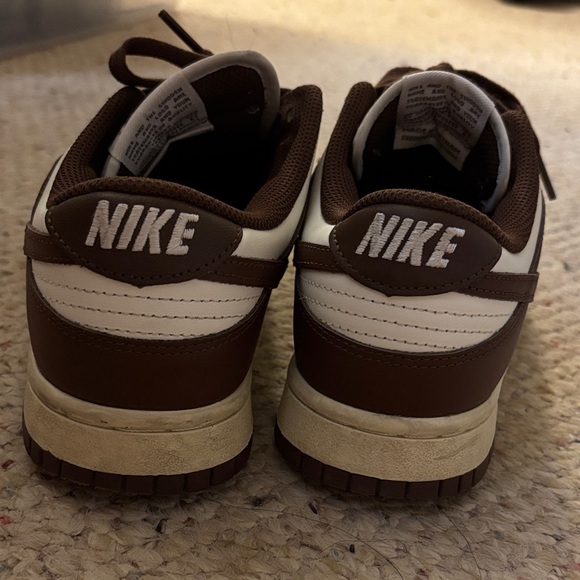 Chocolate Brown and White Nikes - Picture 6 of 8